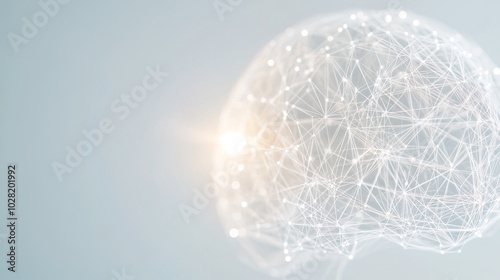 Close-up of human brain with intricate neural pathways, symbolizing cognitive biases and complex thought processes, ideal for educational or scientific presentations.