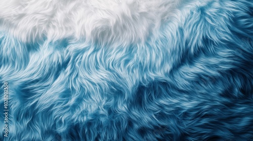 Blue and White Furry Texture