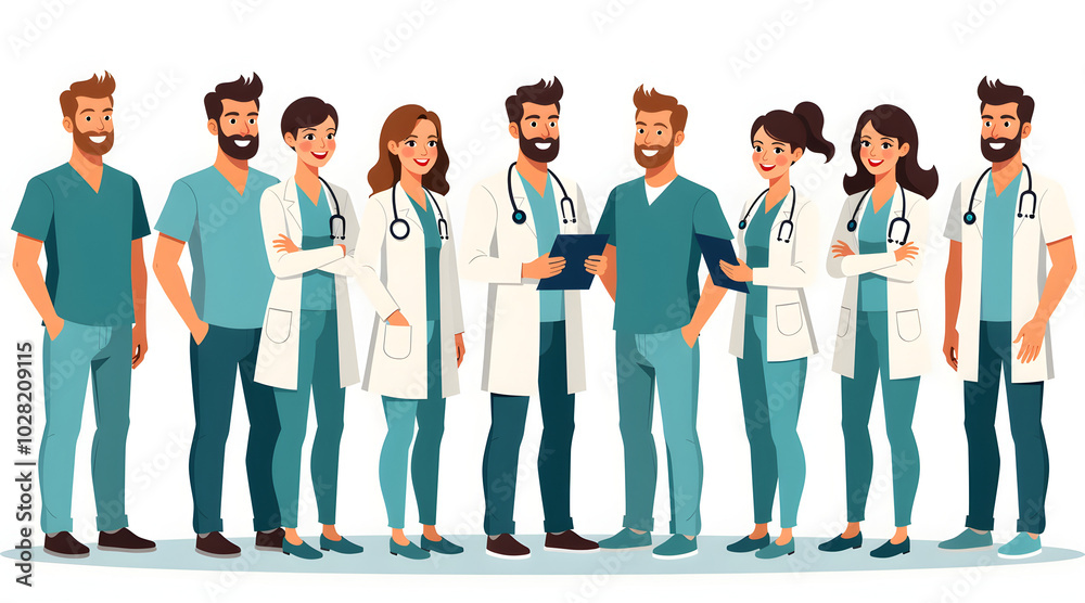 Obraz premium Diverse Group of Medical Professionals