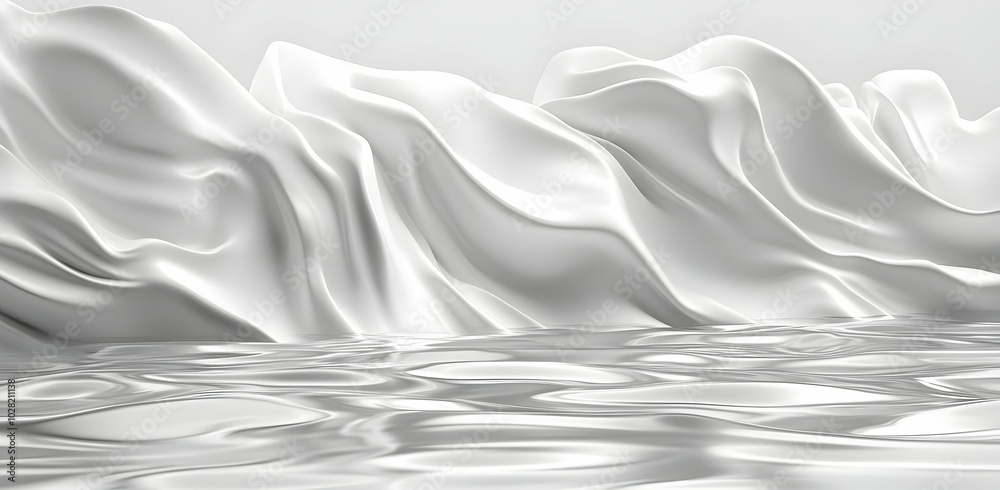 Abstract White Fabric Background Abstract White Fabric Background