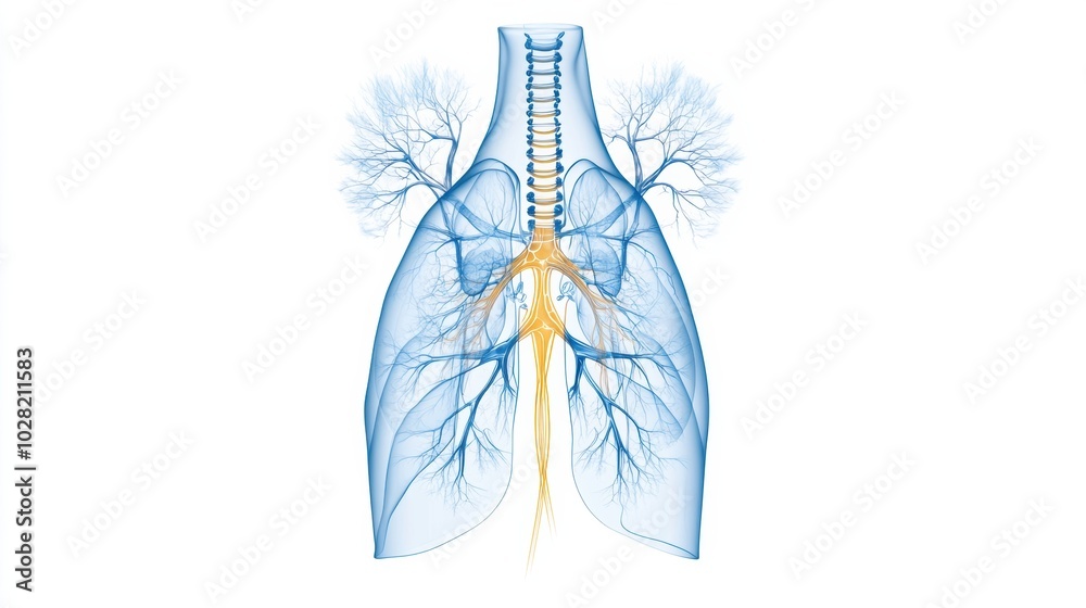 Detailed of the Human Respiratory System and Lung Anatomy Detailed of the Human Respiratory System and Lung Anatomy