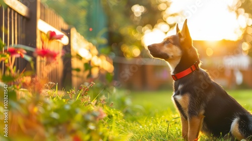 Pet Owner Securing Backyard for Dogs