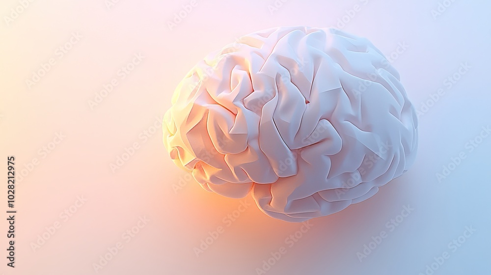 Close-up of human brain with intricate neural pathways, symbolizing cognitive biases and complex thought processes, ideal for educational or scientific presentations.