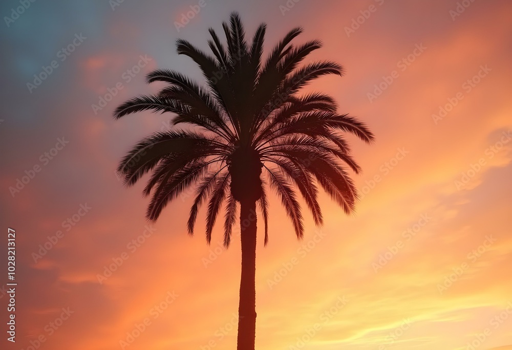 palm trees at sunset palm trees at sunset