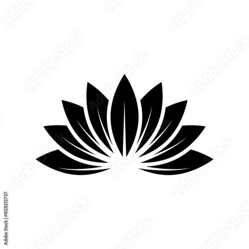 Lotus icon vector