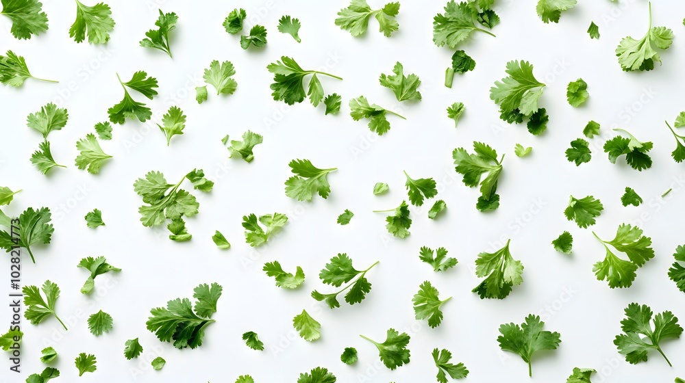 fresh cilantro coriander isolated on white background. fresh cilantro coriander isolated on white background.
