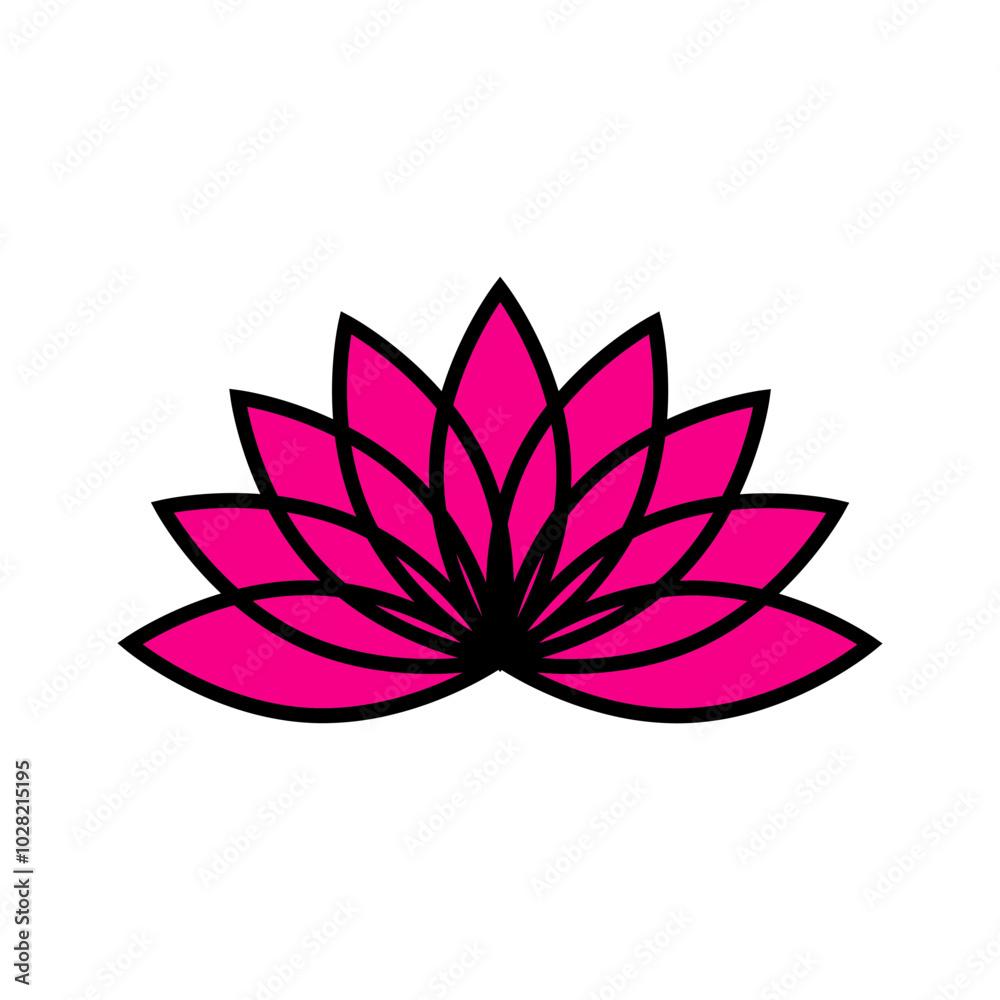 pink lotus flower icon pink lotus flower icon