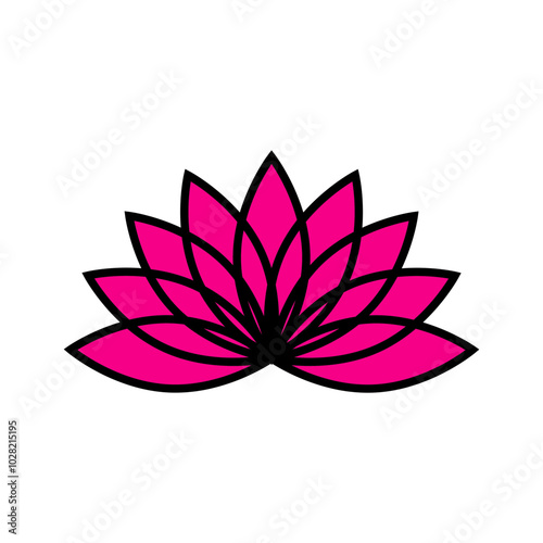 Free Download pink lotus flower icon - GFXLoad