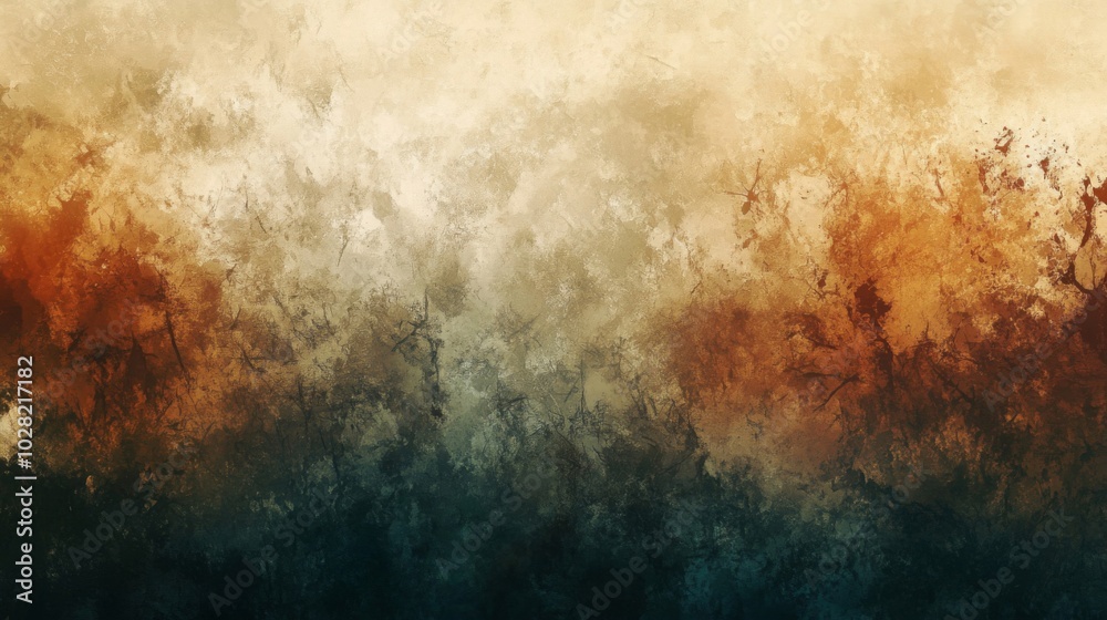 Abstract Background with Gradient of Beige, Orange, and Teal Abstract Background with Gradient of Beige, Orange, and Teal