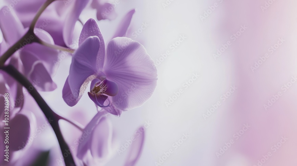 Elegant Orchid with Soft Purple Hues Elegant Orchid with Soft Purple Hues