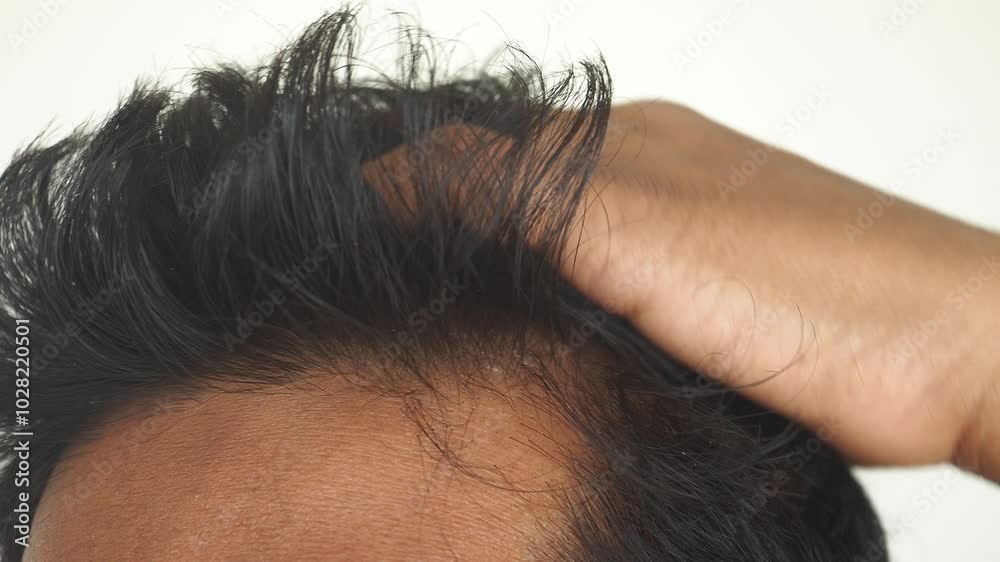 A CloseUp of an Individuals Hand Gracefully Running Through Their Messy Hair in a Carefree Manner A CloseUp of an Individuals Hand Gracefully Running Through Their Messy Hair in a Carefree Manner