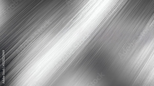 Abstract Metallic Surface with Diagonal Brushed Lines