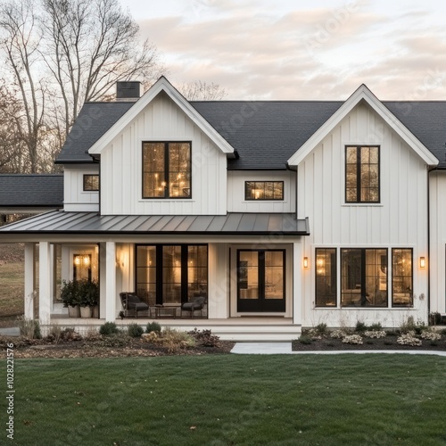 Modern farmhouse exterior design