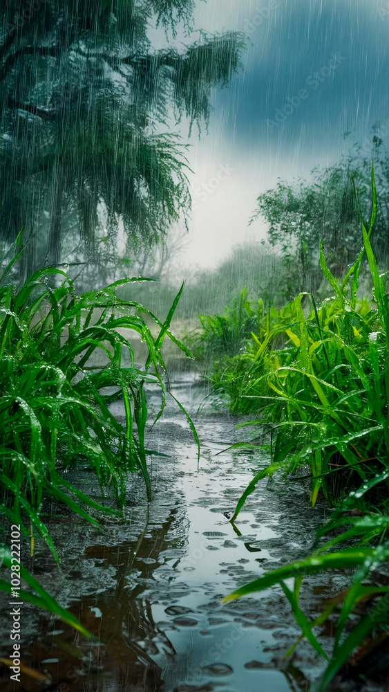 Obraz premium lake in the forest