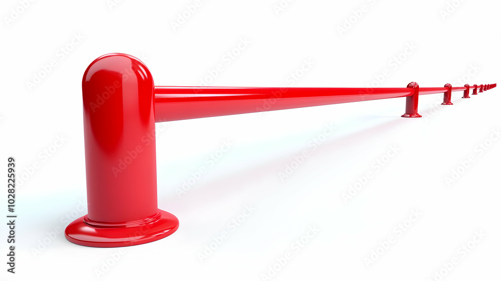 Red Barrier Rope. Red Barrier Rope.