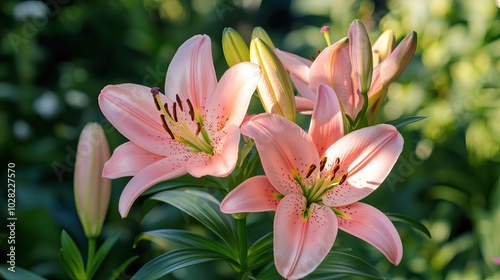 Pink Lily in Bloom