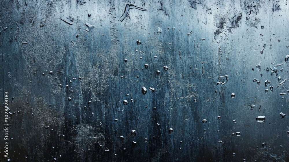 Fototapeta premium Abstract Metallic Surface with Water Droplets