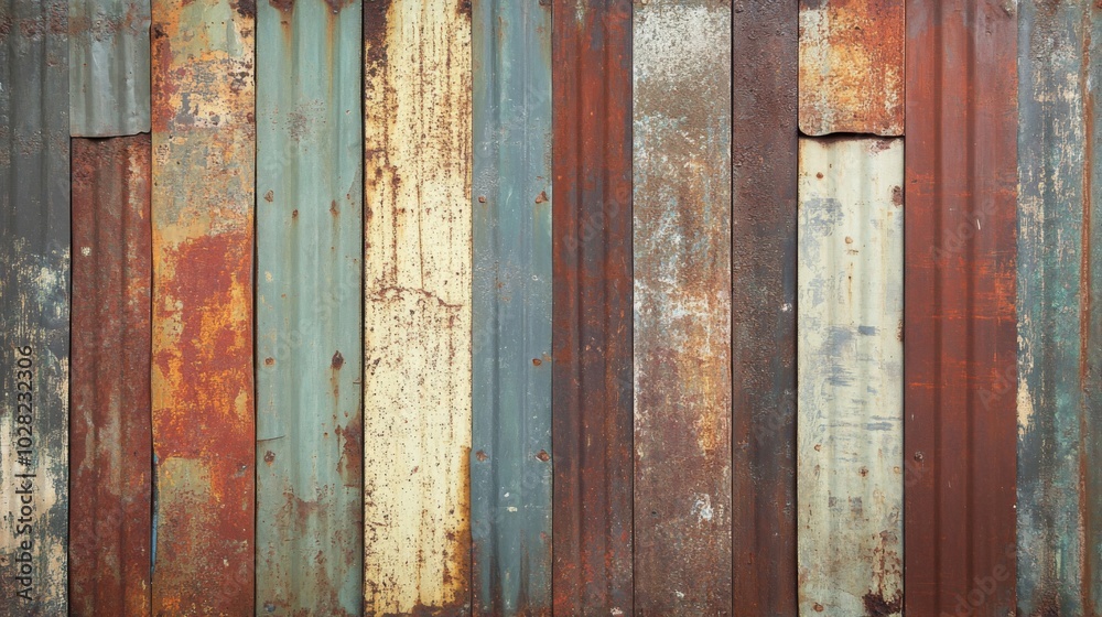 Rusted and Weathered Corrugated Metal Wall Panels Rusted and Weathered Corrugated Metal Wall Panels