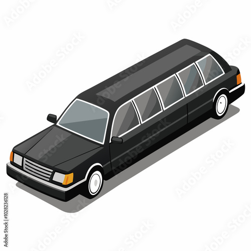 limousine vector illustration on a white background
