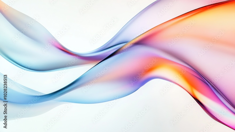 Abstract Colorful Swirling Waves Abstract Colorful Swirling Waves