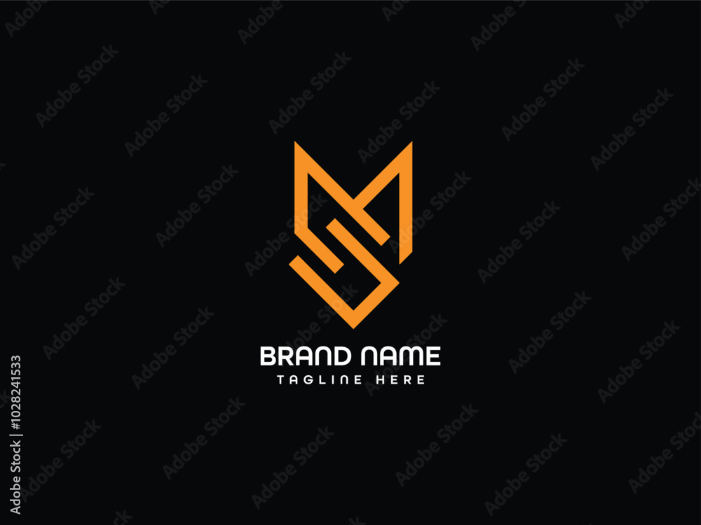 m letter Logo Design Template