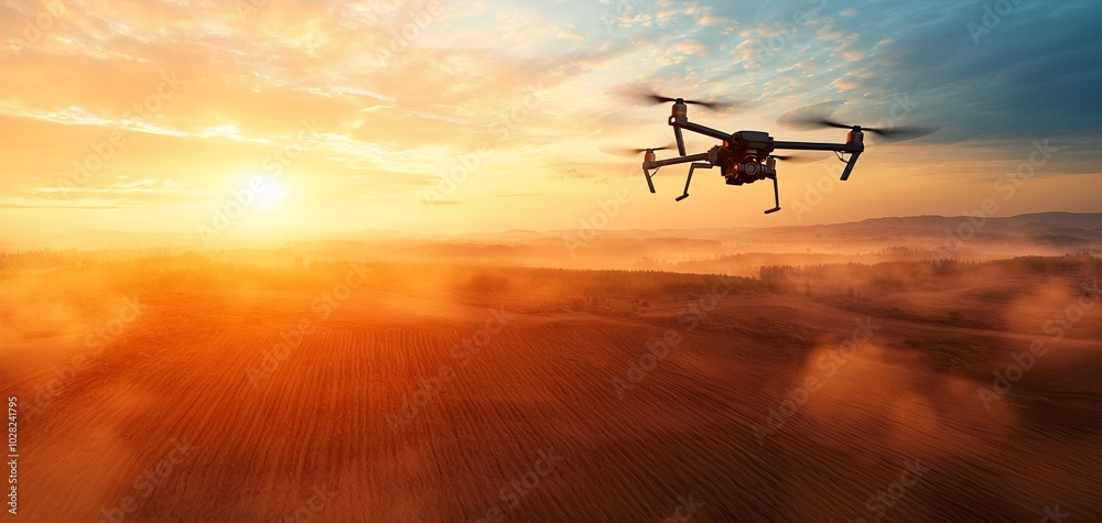 A stunning drone captures a breathtaking sunset over a picturesque landscape, showcasing the beauty of nature and technology. A stunning drone captures a breathtaking sunset over a picturesque landscape, showcasing the beauty of nature and technology.