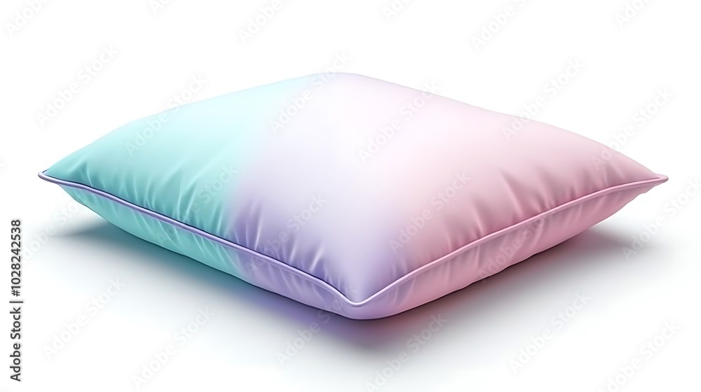 Soft Pastel Gradient Pillow Mockup Isolated on White Background Soft Pastel Gradient Pillow Mockup Isolated on White Background