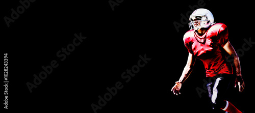 Bild auf Leinwand American Football Player