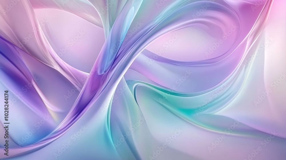 Fototapeta premium Abstract Swirling Pastel Colors
