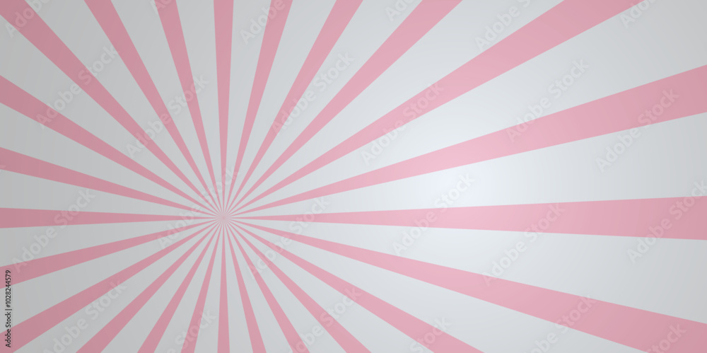 Fototapeta premium Abstract white and gray sun retro vector illustration. seamless retro vintage burst sunrise sunbeam element spiral striped illustration sunray template wallpaper design.