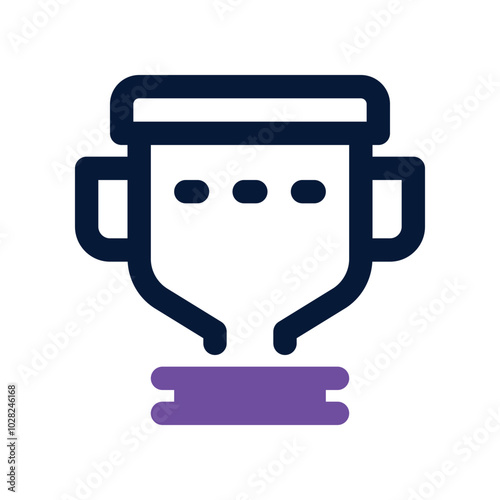 trophy icon. vector dual tone icon for your website, mobile, presentation, and logo design.