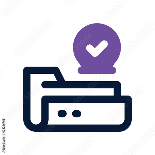 folder icon. vector dual tone icon for your website, mobile, presentation, and logo design.