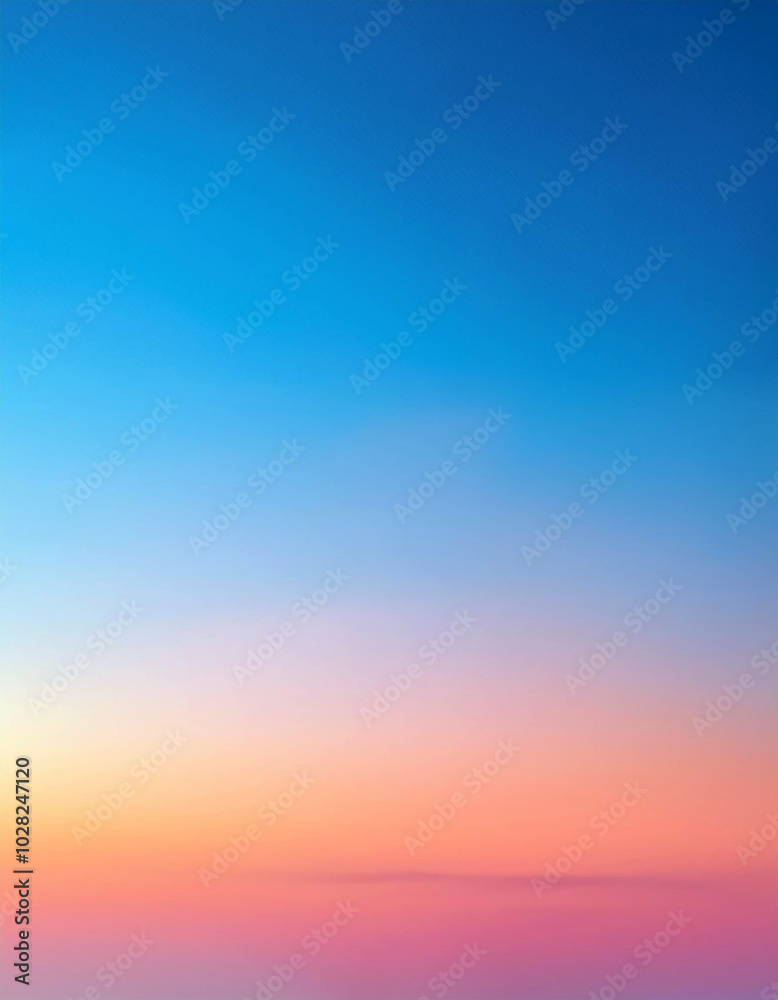 Serene sunset hues paint the sky with soft pastel shades, creating a tranquil and dreamy atmosphere.  A breathtaking view!