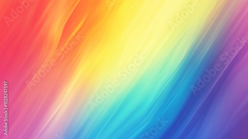 Abstract Rainbow Gradient with Diagonal Blurred Lines