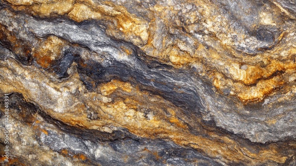 Naklejka premium Close-up of a Multicolored Stone with a Swirling Pattern