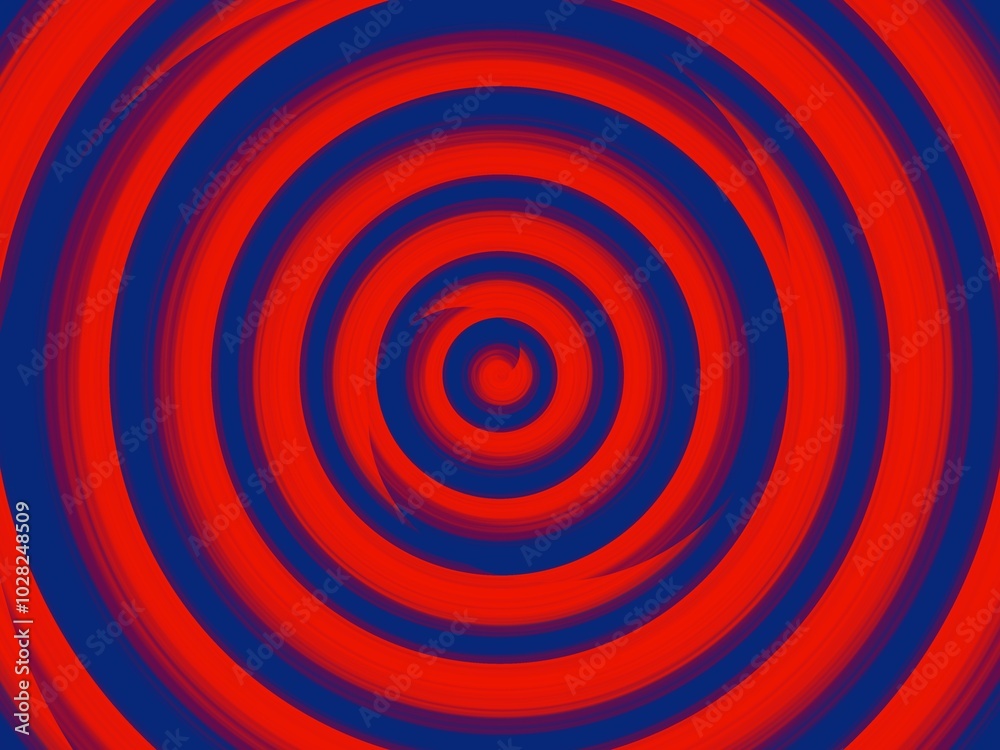 Fototapeta premium A vibrant and dynamic abstract background featuring a swirling pattern of red and blue circles.