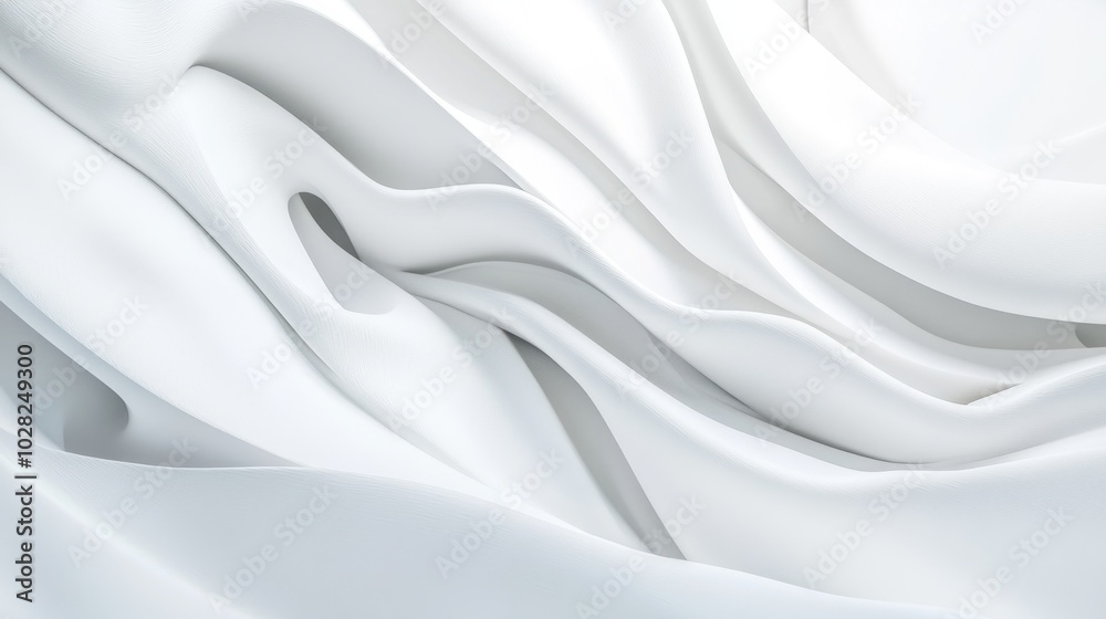 Obraz premium Abstract White Fabric Background