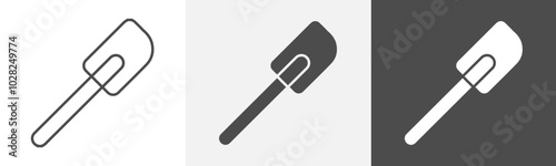 spatula icon Vector thin line symbol