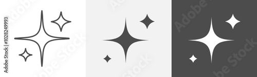 star icon Vector thin line symbol