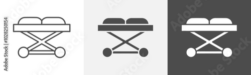 stretcher icon Vector thin line symbol