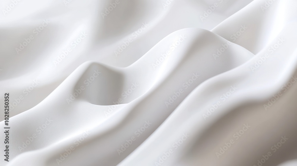 Obraz premium Abstract Wrinkled White Fabric Texture