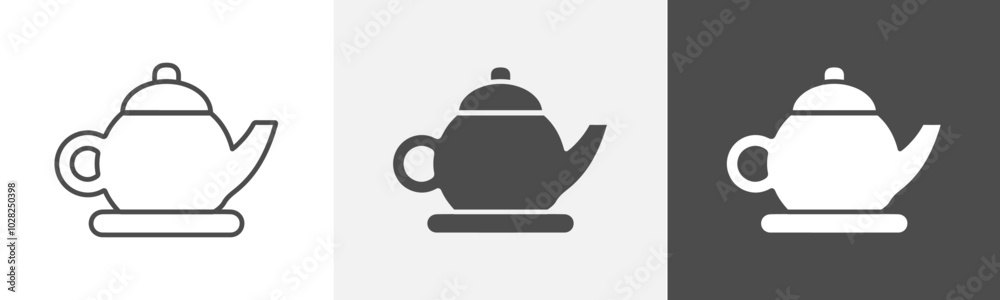 tea pot icon Vector thin line symbol tea pot icon Vector thin line symbol