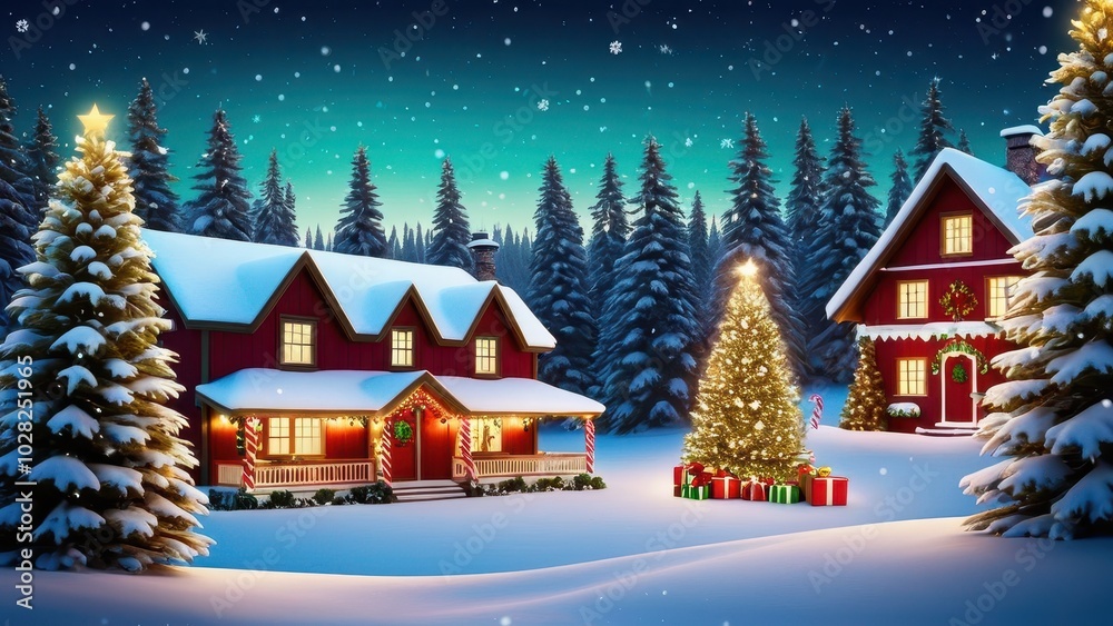 Fototapeta premium Christmas background ipad