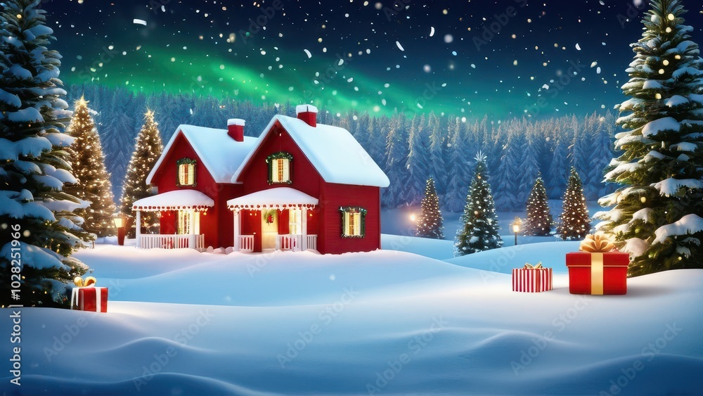 Fototapeta premium Christmas background ipad