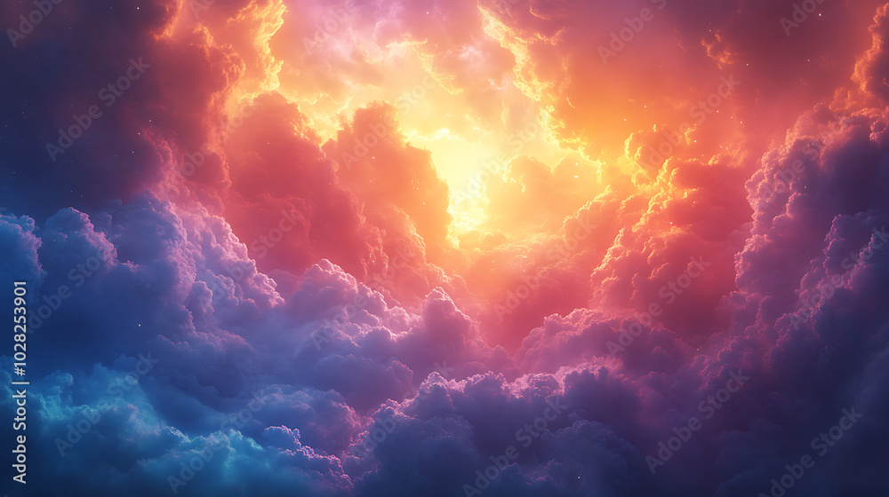 Fototapeta premium fire in the sky