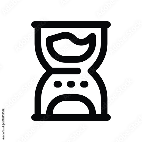 hourglass icon. vector line icon for your website, mobile, presentation, and logo design.