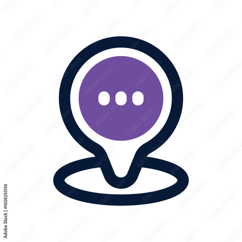 location icon. vector dual tone icon for your website, mobile, presentation, and logo design.