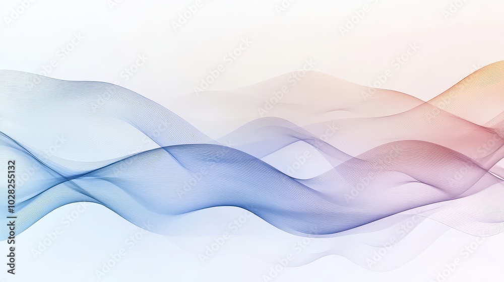 Tranquil Wave Pattern in Transparent Abstract Background Tranquil Wave Pattern in Transparent Abstract Background