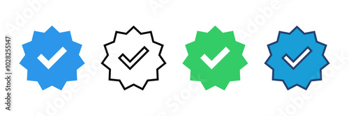 Free Download verified icon vector. verification check mark. approved icon - GFXLoad