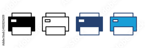 Print icon vector. printer icon vector.